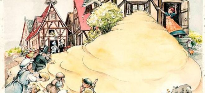 Сладкая каша — краткое содержание сказки братья гримм