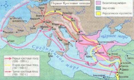 Крестовые походы - сообщение доклад 6 класс