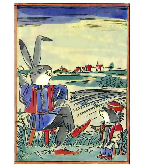 Заяц и еж - краткое содержание сказки Гримм