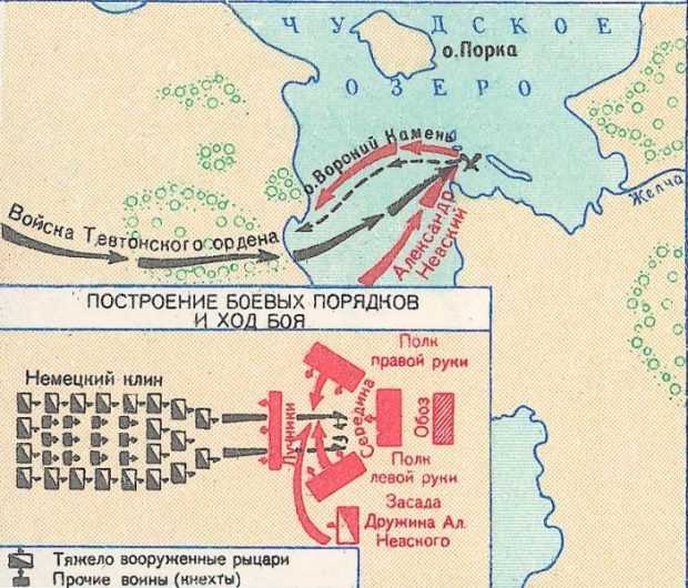 Кратко Ледовое побоище 1242 года для детей