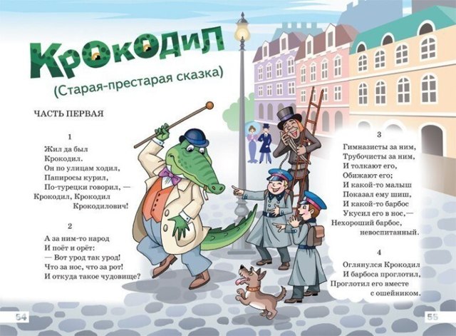 Крокодил - краткое содержание сказки Чуковского